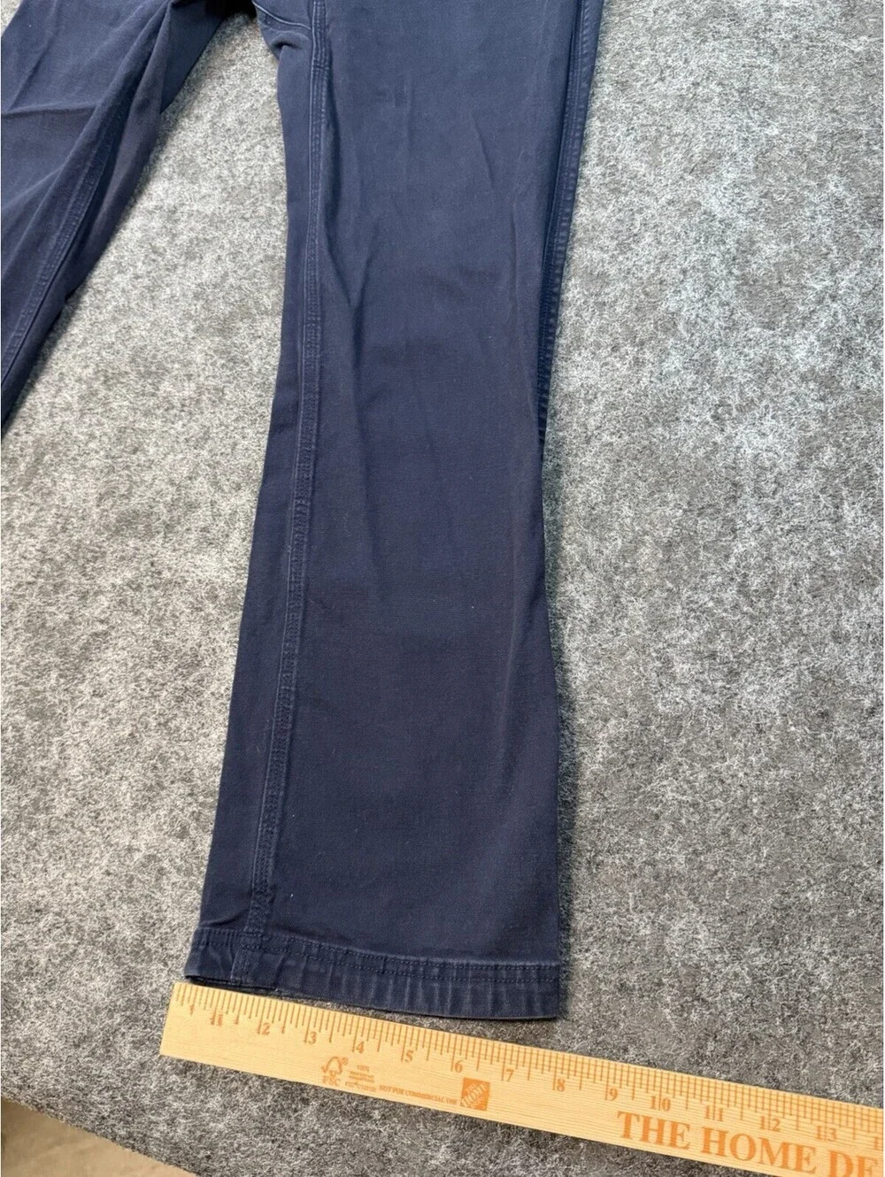 Duluth Trading Flex Fire Hose Pants Mens 32x32 Navy Work Utility Stretch Canvas